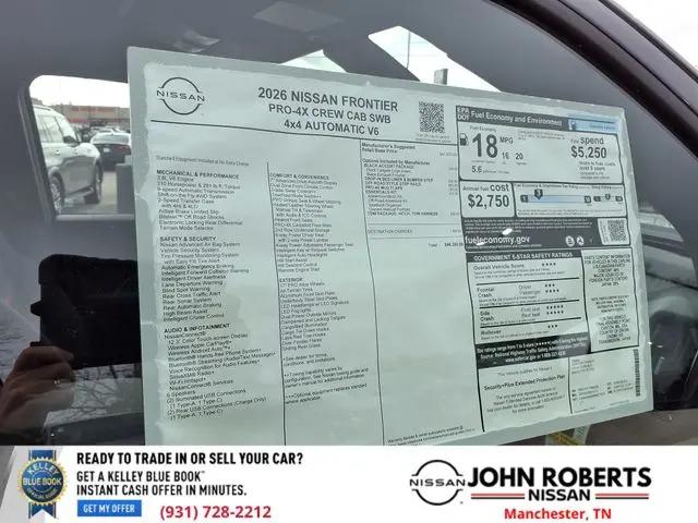 2026 Nissan Frontier Crew Cab PRO-4X 4x4