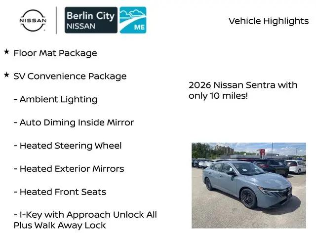 2026 Nissan Sentra SV