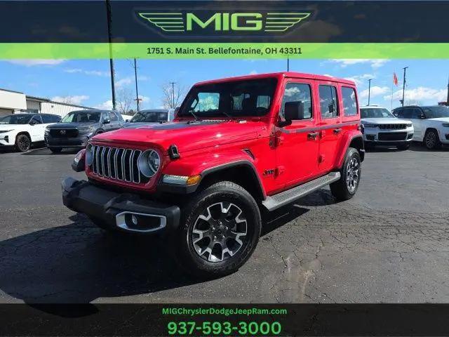 2025 Jeep Wrangler 4-Door Sahara 4x4 for sale in Bellefontaine, OH
