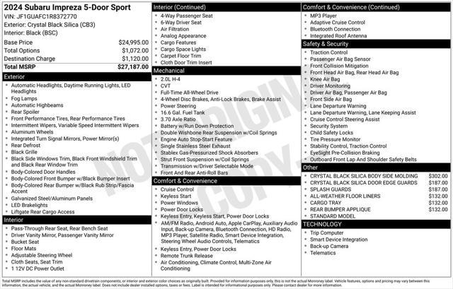 2024 Subaru Impreza Sport 5-Door