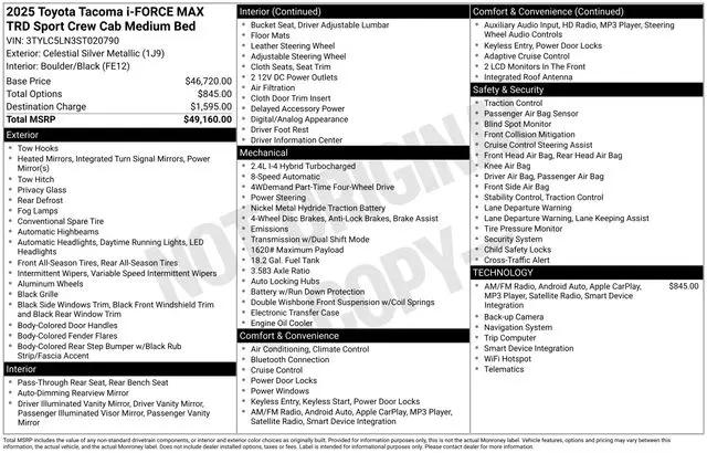 2025 Toyota Tacoma TRD Sport 4WD