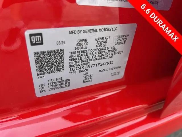 2026 Chevrolet Silverado 3500HD Crew Cab, Long Bed, LT Dual Rear Wheel, RWD