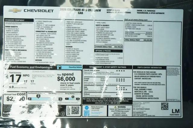 2026 Chevrolet Colorado ZR2, 4WD