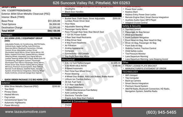 2025 Ram 1500 Big Horn Crew Cab 4x4 5'7" Box