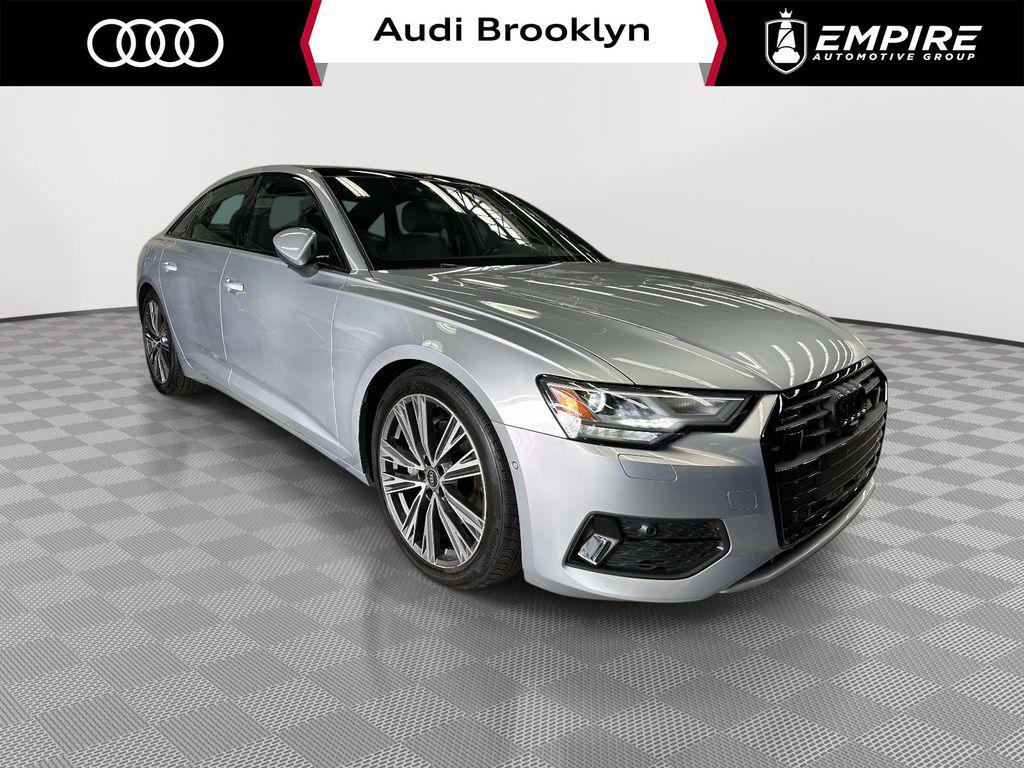 Florett Silver Metallic 2023 Audi A6 quattro Premium 45 TFSI Sedan All-Wheel Drive 7-Speed Automatic