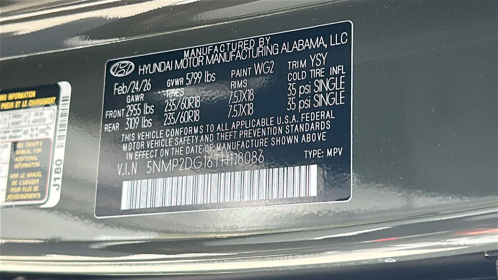 New 2026 Rockwood Green Hyundai SEL image 60