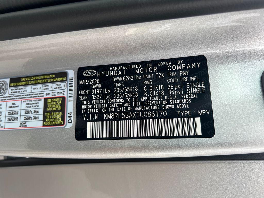 New 2026 Silver HYUNDAI Blue SEL 8P image 34