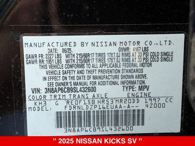 2025 Nissan Kicks SV Intelligent AWD
