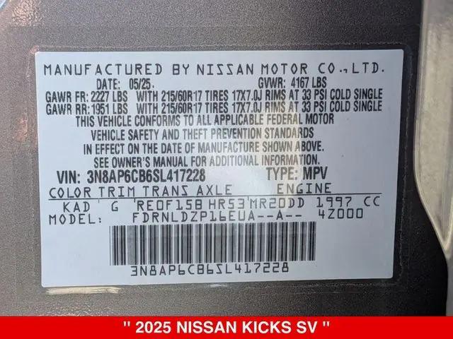 2025 Nissan Kicks SV Intelligent AWD