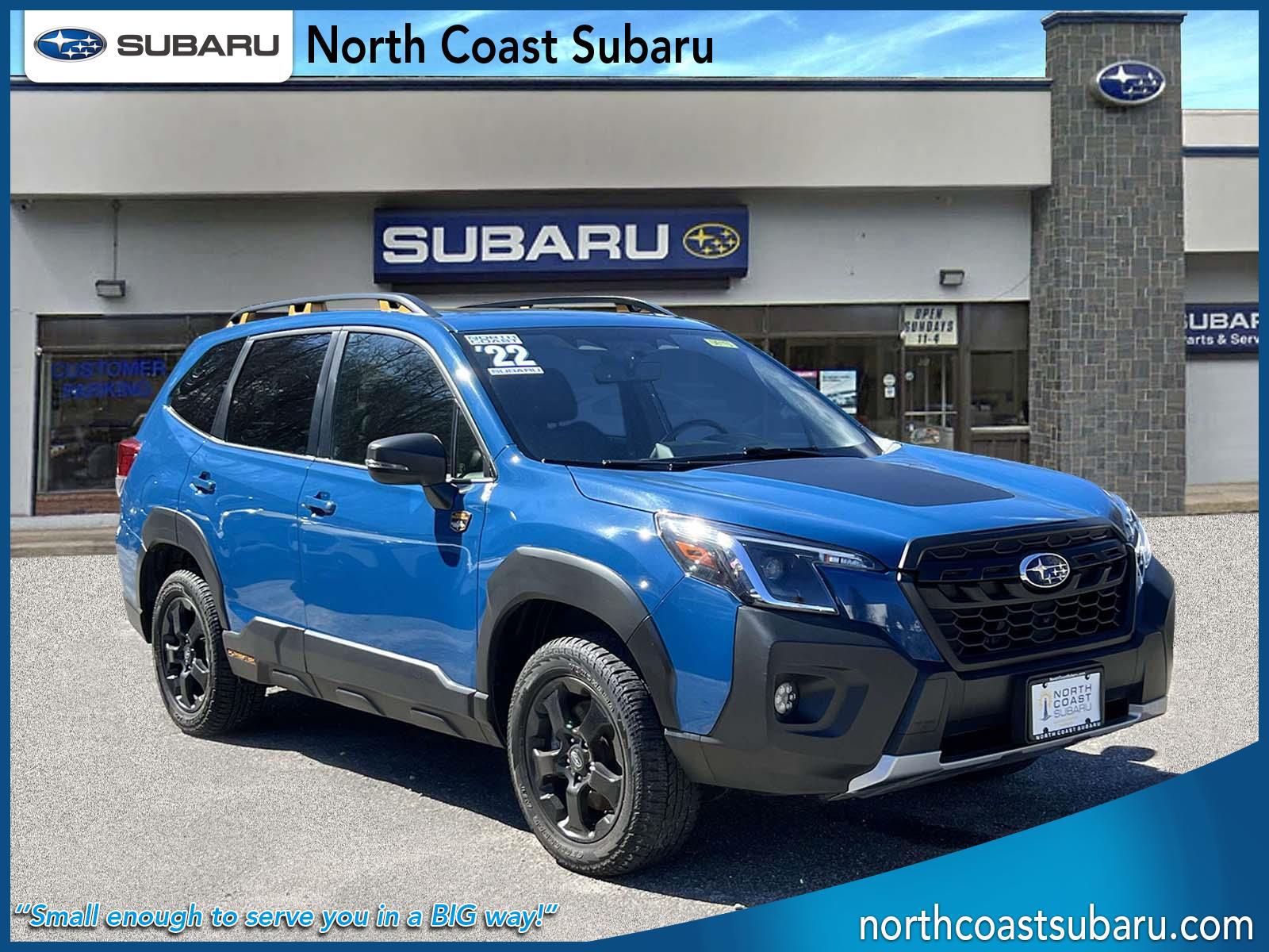 Geyser Blue 2022 Subaru Forester Wilderness Crossover AWD SUV / Crossover All-Wheel Drive Continuously Variable Transmission