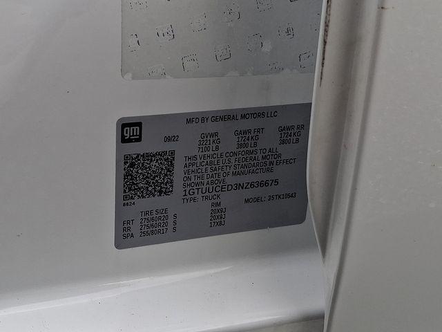 2022 GMC Sierra 1500 4WD Crew Cab Short Box Elevation