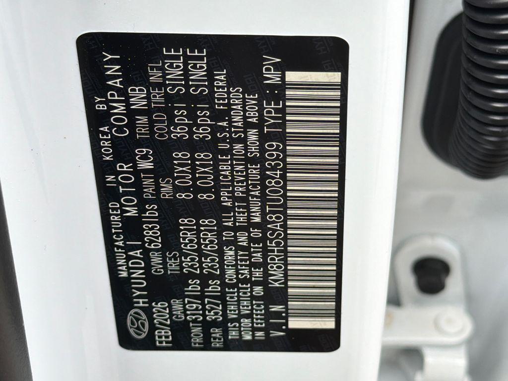 New 2026 White Pearl HYUNDAI Blue SEL Premium 7P image 35