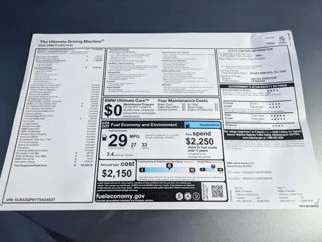 2026 BMW X3 30 xDrive