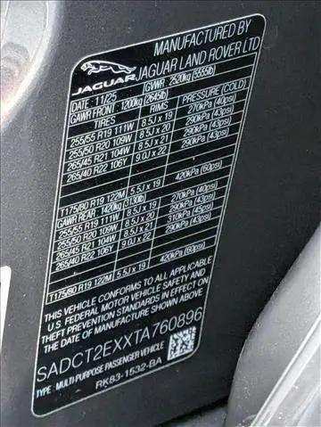 2026 Jaguar F-PACE R-Dynamic S P250 AWD Automatic