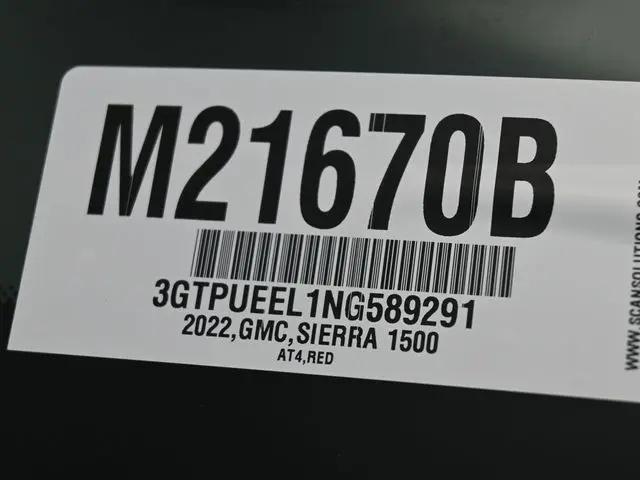 2022 GMC Sierra 1500 4WD Crew Cab Short Box AT4