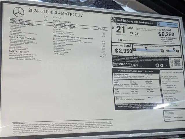 2026 Mercedes-Benz GLE GLE 450 4MATIC