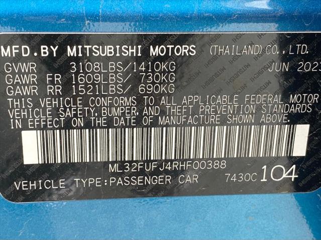 2024 Mitsubishi Mirage G4 ES
