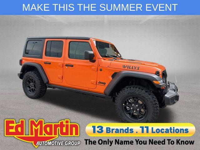 2026 Jeep Wrangler 4-Door Willys 4x4 for sale in Anderson, IN