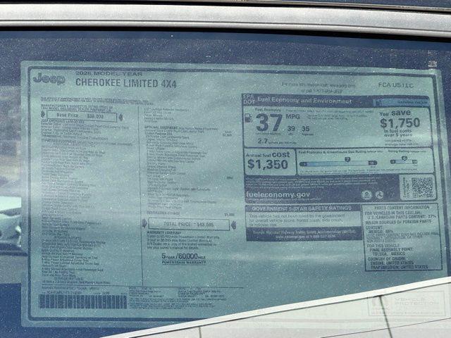 2026 Jeep Cherokee Limited 4x4