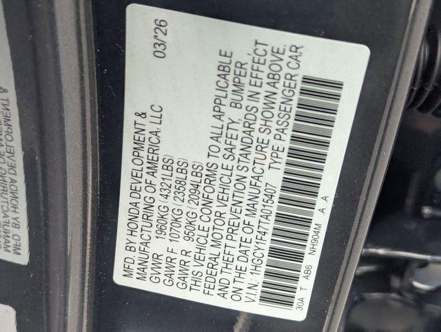 2026 Honda Accord Sedan SE