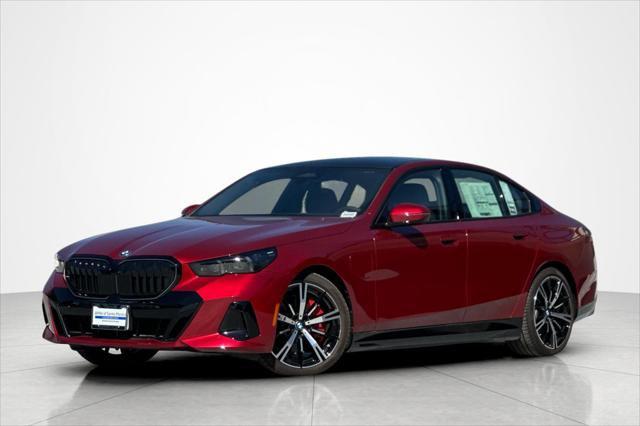 Vegas Red Metallic 2026 BMW 5 Series 550e xDrive Sedan All-Wheel Drive Automatic