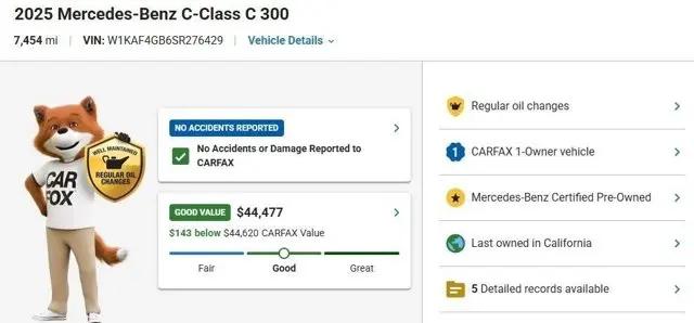 2025 Mercedes-Benz C-CLASS C 300 C 300