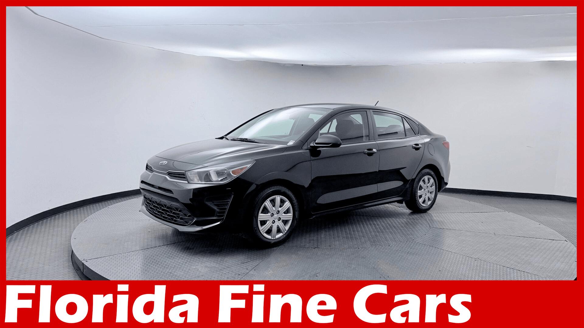 Aurora Black 2021 Kia Rio S FWD Sedan Front-Wheel Drive Automatic