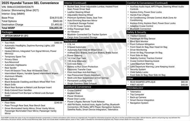 2025 Hyundai Tucson SEL Convenience