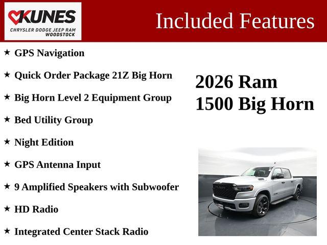 2026 RAM 1500 RAM 1500 BIG HORN CREW CAB 4X4 57 BOX