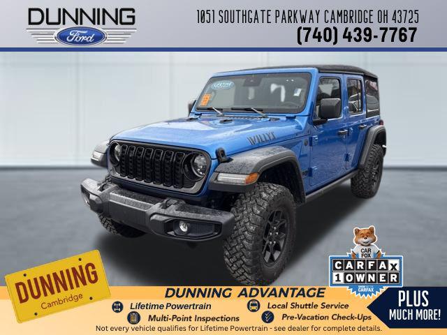 2024 Jeep Wrangler 4-Door Willys 4x4 for sale in Cambridge, OH