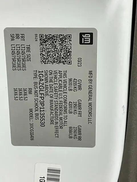 2023 Chevrolet Express Passenger RWD 3500 Regular Wheelbase LS
