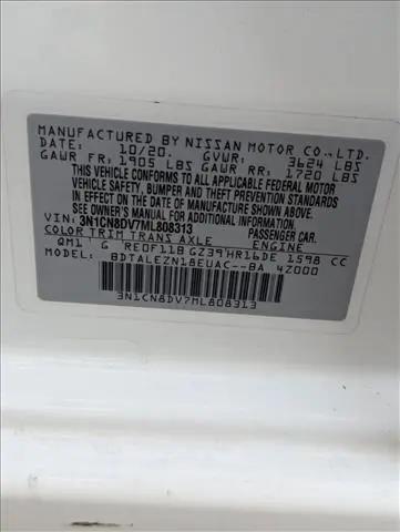 2021 Nissan Versa S Xtronic CVT