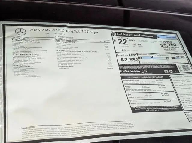 2026 Mercedes-Benz AMG GLC 43 4MATIC