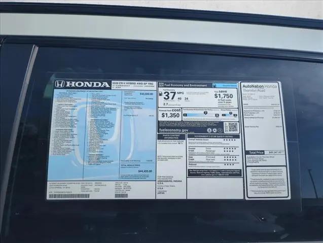 2026 Honda CR-V Hybrid AWD Sport Touring