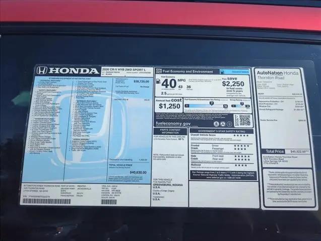 2026 Honda CR-V Hybrid 2WD Sport-L