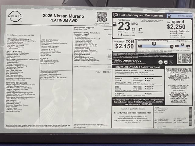 2026 Nissan Murano Platinum