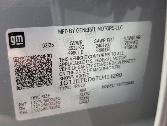 2026 GMC Sierra Extended Range Elevation