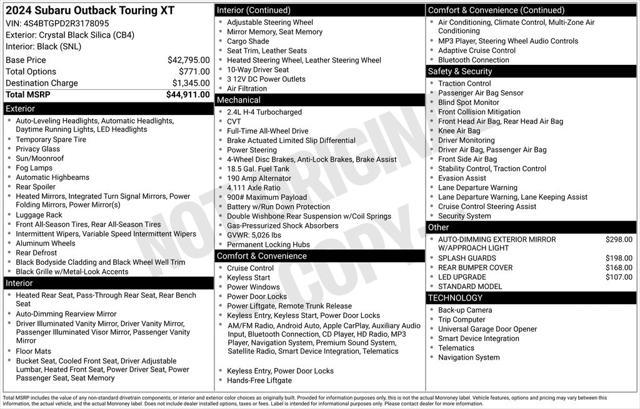 2024 Subaru Outback Touring XT