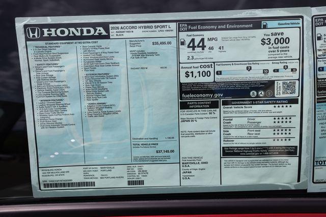 2026 Honda Accord Sedan Sport-L