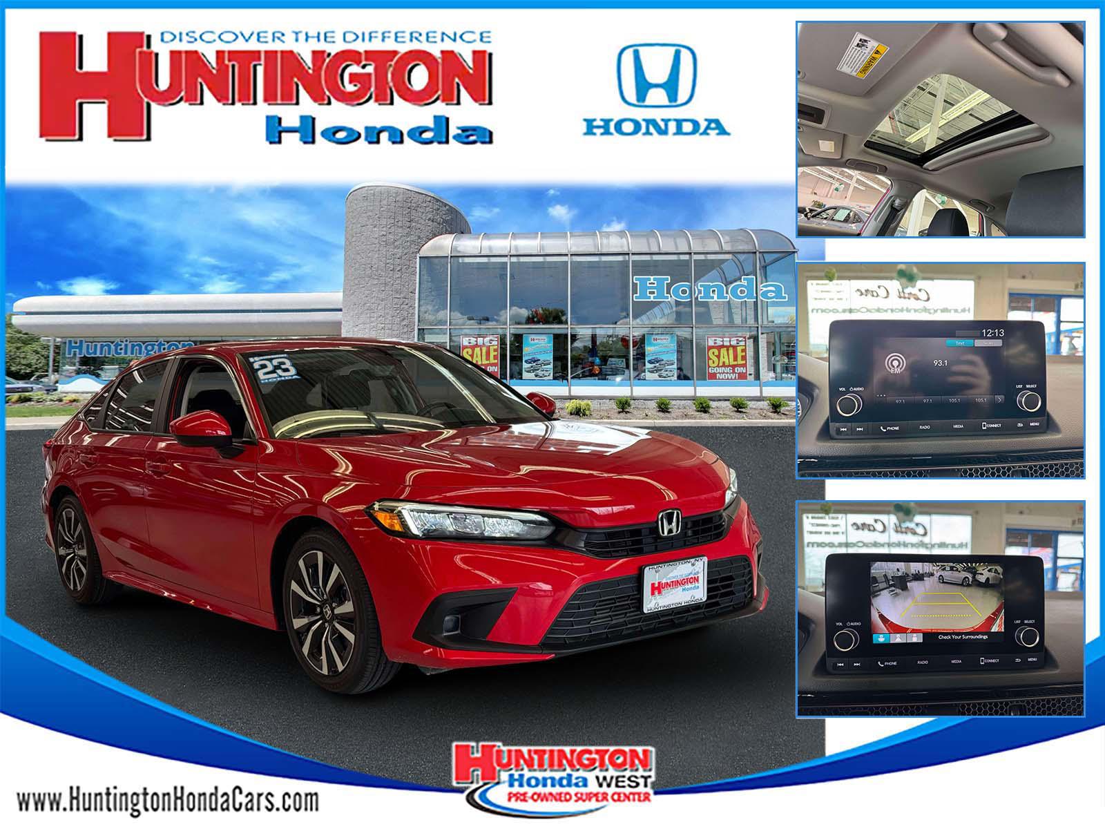 Rallye Red 2023 Honda Civic EX FWD Sedan Front-Wheel Drive Automatic