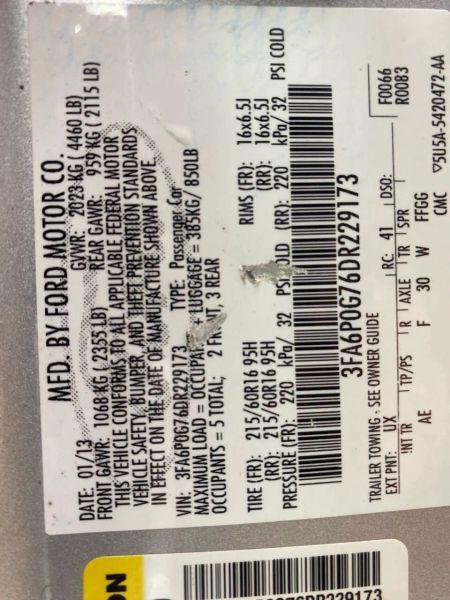 2013 Ford Fusion S
