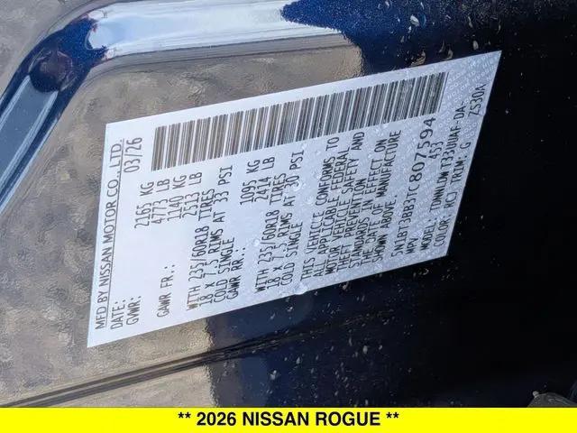 2026 Nissan Rogue SV