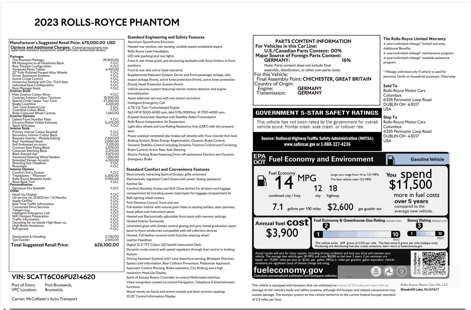 /2023 Rolls-Royce Phantom