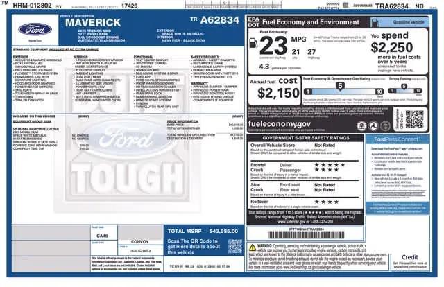 2026 Ford Maverick Tremor
