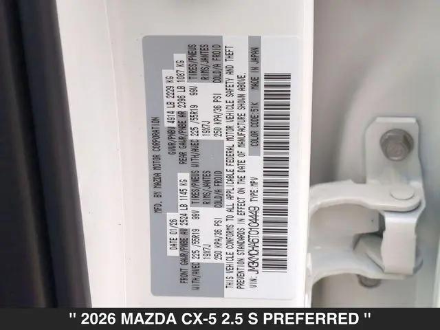 2026 Mazda CX-5 2.5 S Preferred