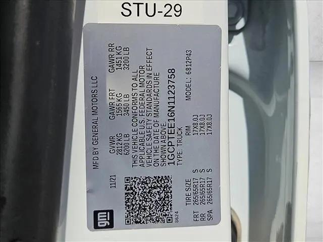2022 Chevrolet Colorado 4WD Crew Cab Short Box ZR2