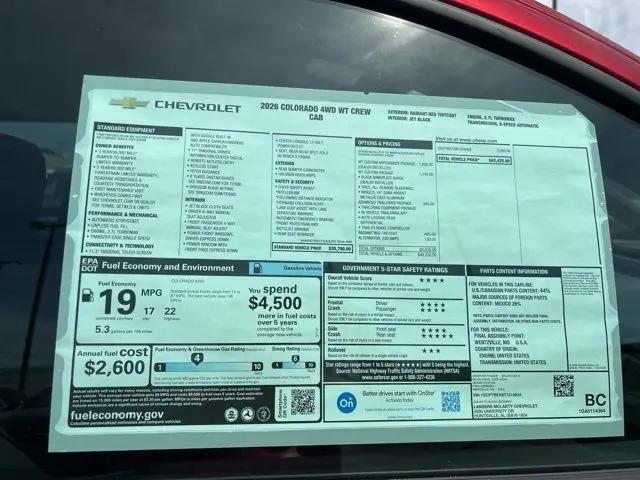 2026 Chevrolet Colorado WT, 4WD