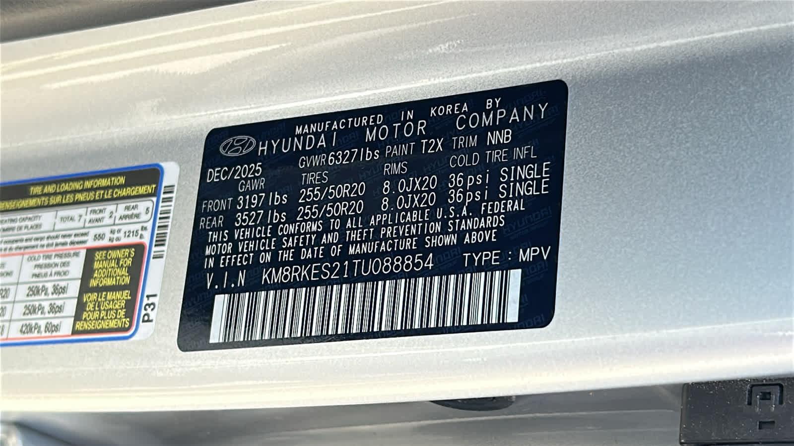 New 2026 Typhoon Silver Metallic Hyundai Limited AWD image 60