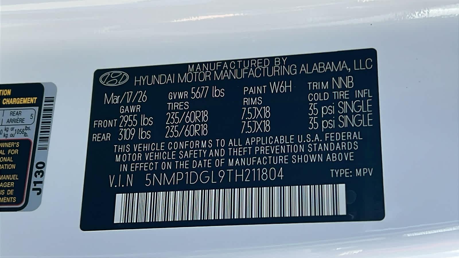 New 2026 Serenity White Hyundai SE AWD image 61