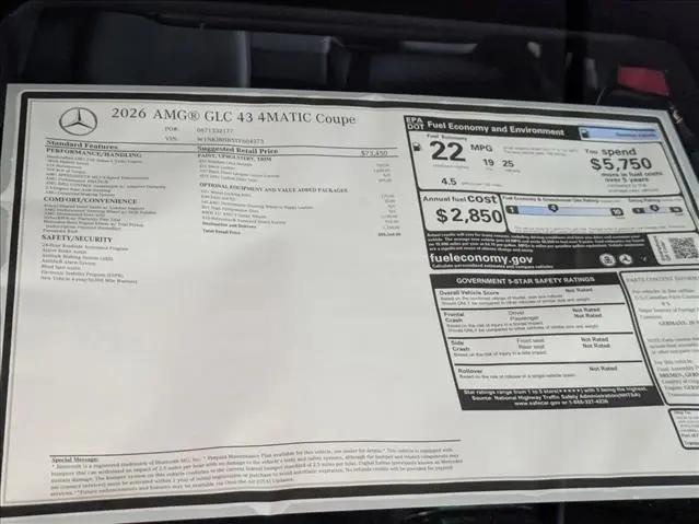 2026 Mercedes-Benz AMG GLC 43 4MATIC